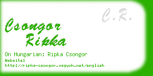 csongor ripka business card